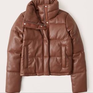 Size large Abercrombie and Fitch leather jacket